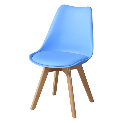 Pair of Faux Leather Dining Chair with Wooden Leg Dining Room Office Home Modern - Picture 27 of 105