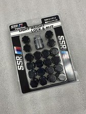 Ssr Wheels Light-weight Lock Nut 20 Pcs Set Wkey Close End M12 X P1.5 Black