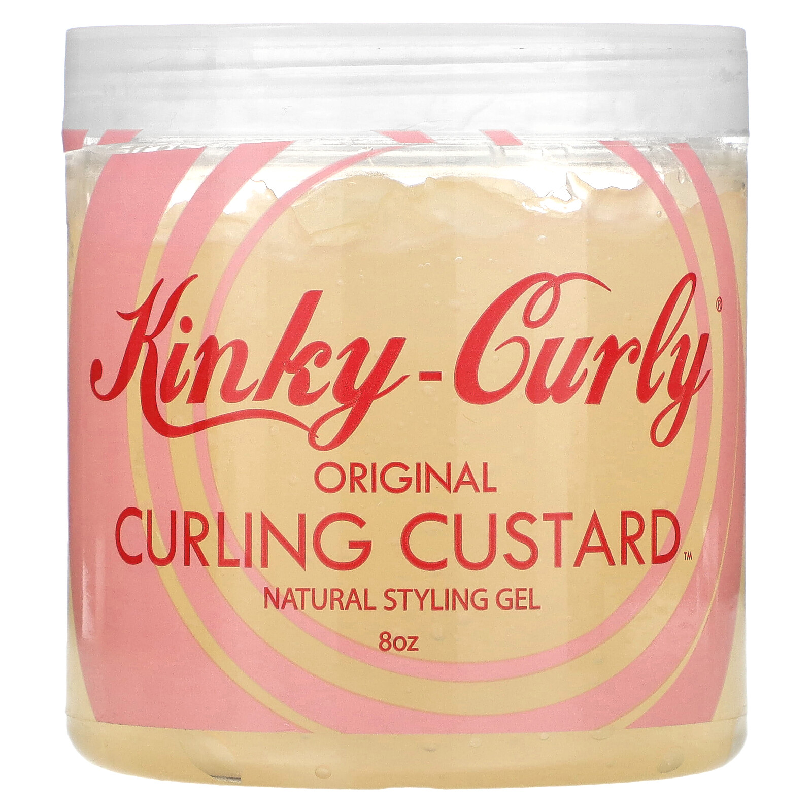 Натуральный гель для укладки Kinky-Curly Original Curling Custard, 8 унций, полностью натуральный,