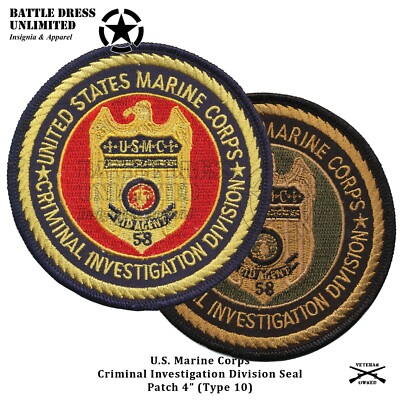 USMC Criminal Investigation Division Patch (CID MP Military