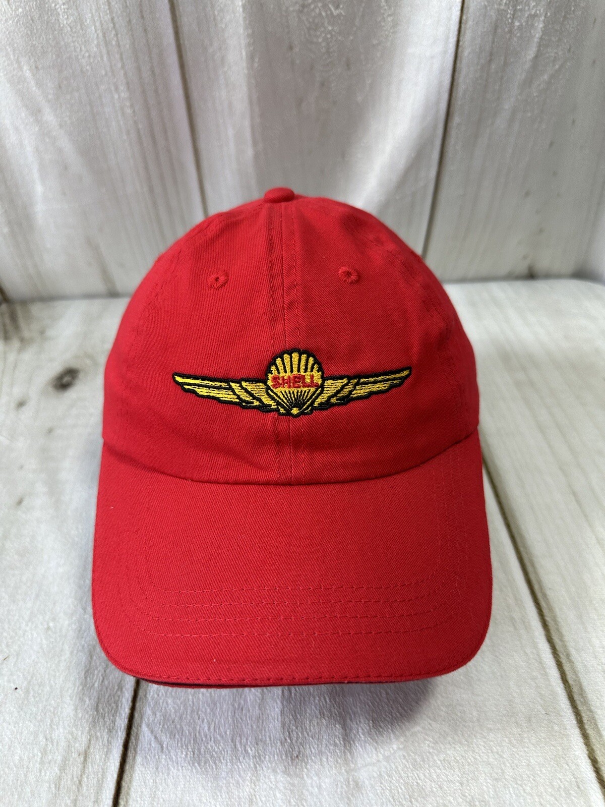 SHELL AeroShell Shell Wing Logo Hat Yellow Red Co… - image 1