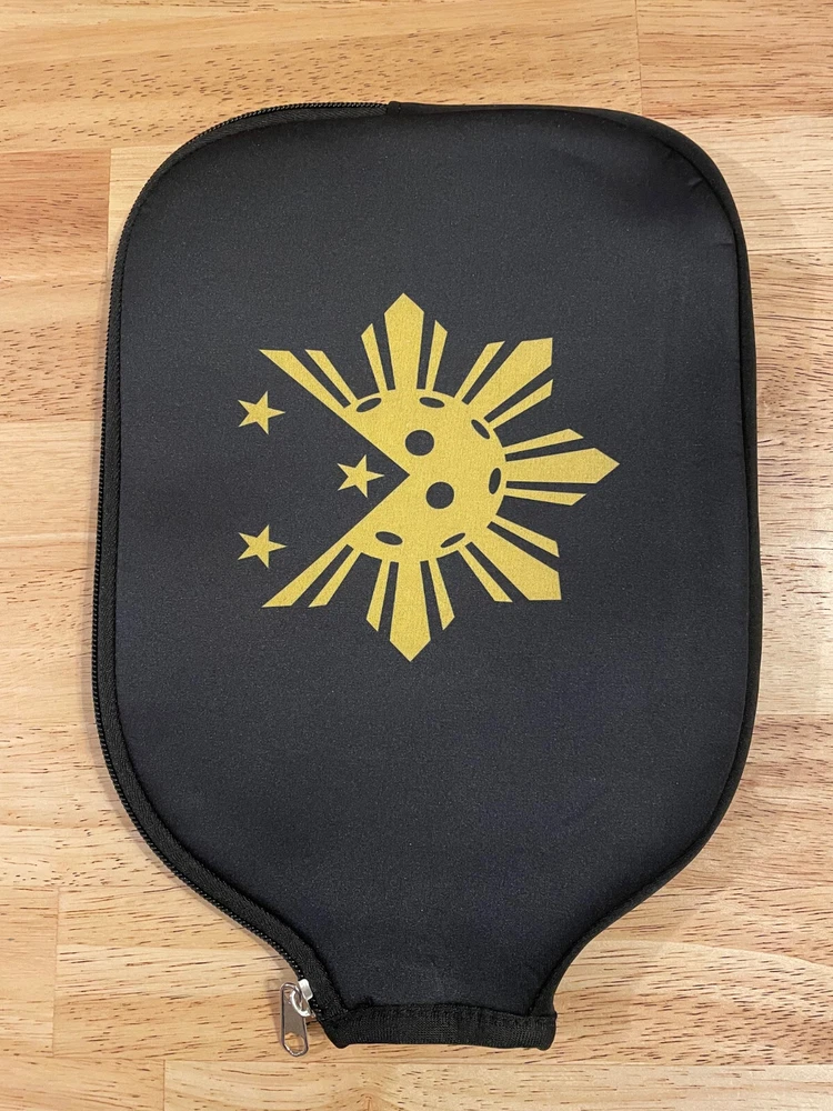 Pickleball Paddle Cover Black Universal Case Size