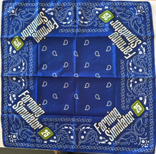Brand New Farming Simulator 25 blue bandana handkerchief