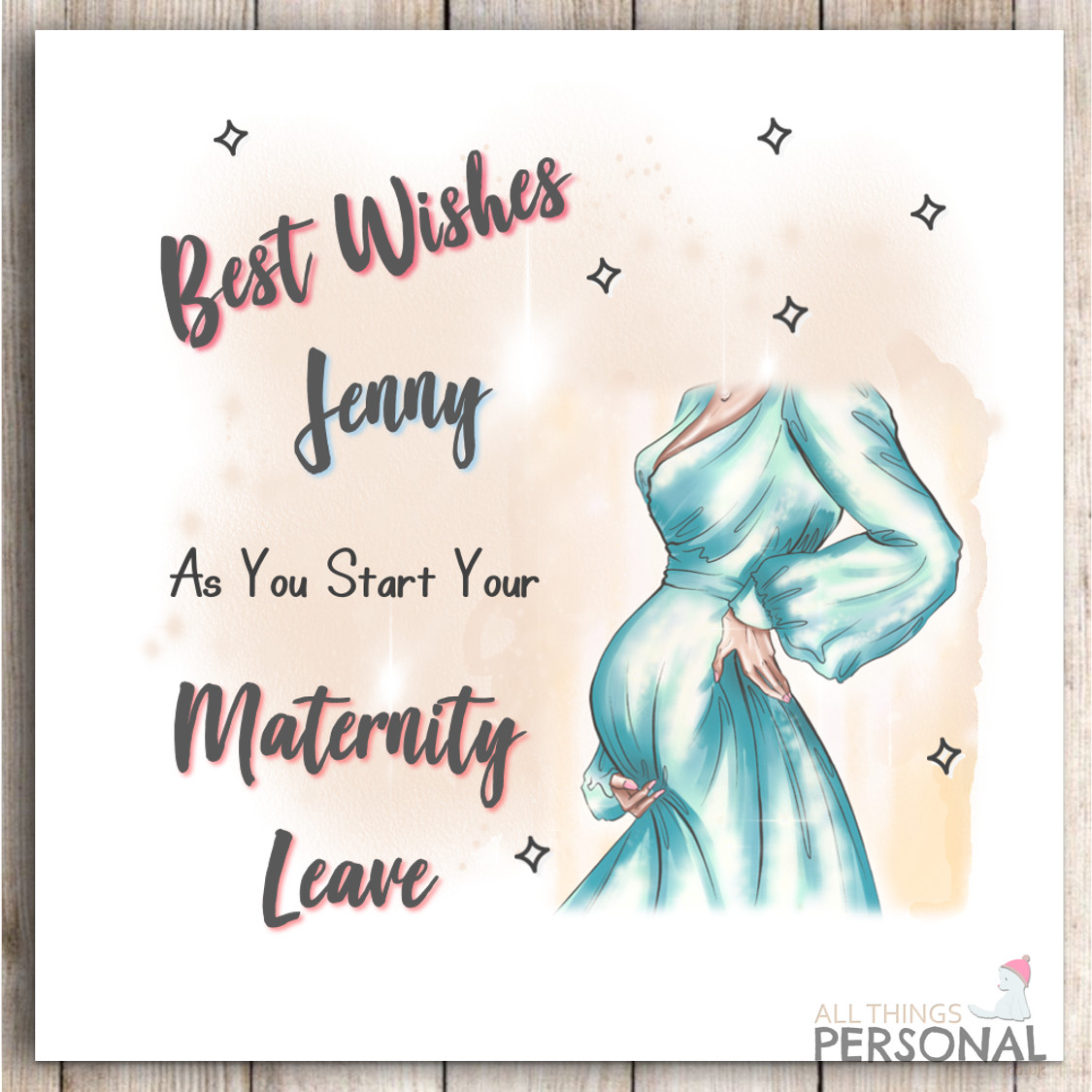Personalised Maternity Leave Card Mummy To Be Congratulations Pregnancy Baby