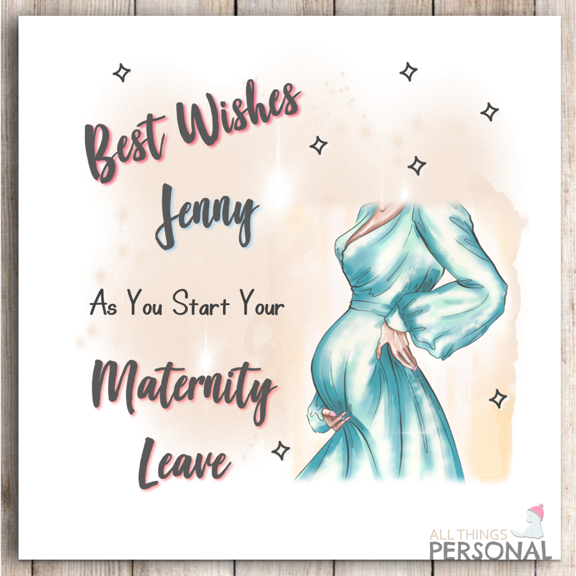 Personalised Maternity Leave Card Mummy To Be Congratulations Pregnancy Baby