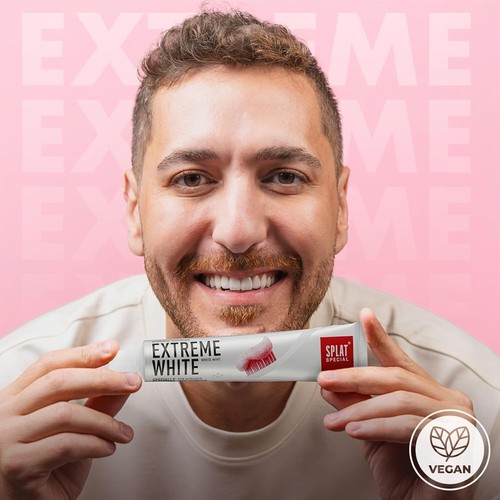 Splat Extreme White Toothpaste, 75ml, intensive teeth whitening, protection agai - Picture 4 of 7