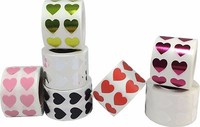 Heart Stickers, 1/2 Inch Wide Labels, 1000 Labels On A Roll, 15 Color Choices Heart Stickers, 1/2 Inch Wide Labels, 1000 Labels On A Roll, 15 Color Choices