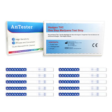 10pcsTHC Test Strips Cannabis Testing Marijuana Urine Drug Test Self-diagnostics