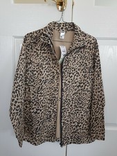 LADIES LEOPARD PRINT JACKET, SIZE 10, BRAND NEW WITH TAGS, RRP $30