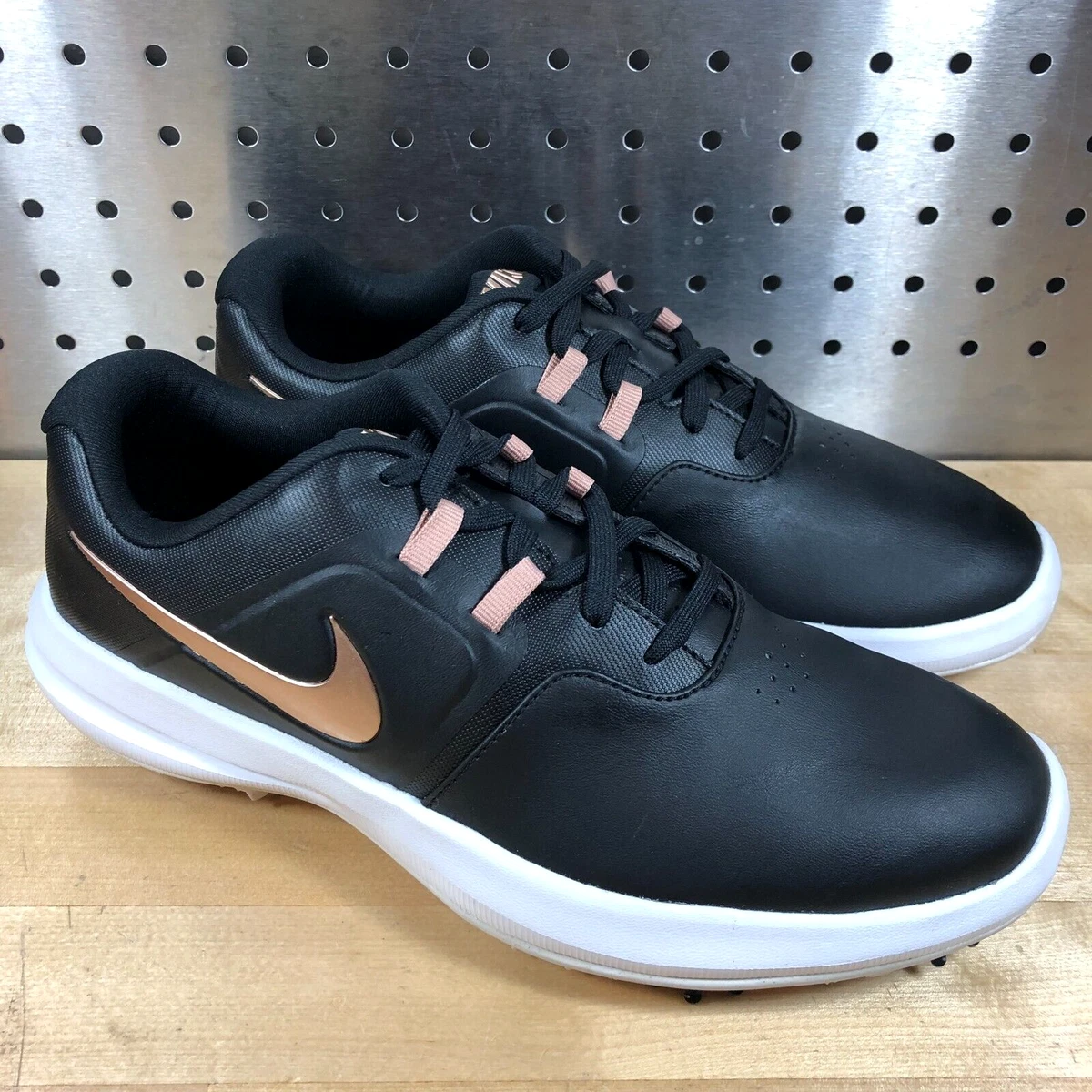 Nike Air Zoom Victory Black Rose Gold Golf Cleats Shoes AR5609-001 Womens 8 | eBay