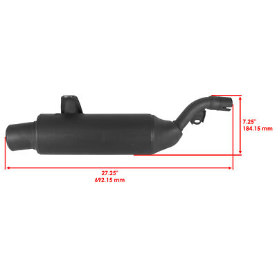 Caltric Exhaust Muffler for Honda TRX250X 2X4 1987 1988 1989 1990