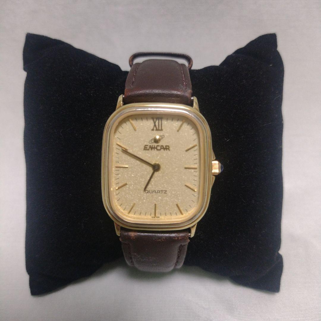 Enicar Swiss Quartz Watch Gold Dial Two-Hand Ultra Slim 31mm Enicar Swiss Quartz Watch Gold Dial Two-Hand Ultra Slim 31mm
