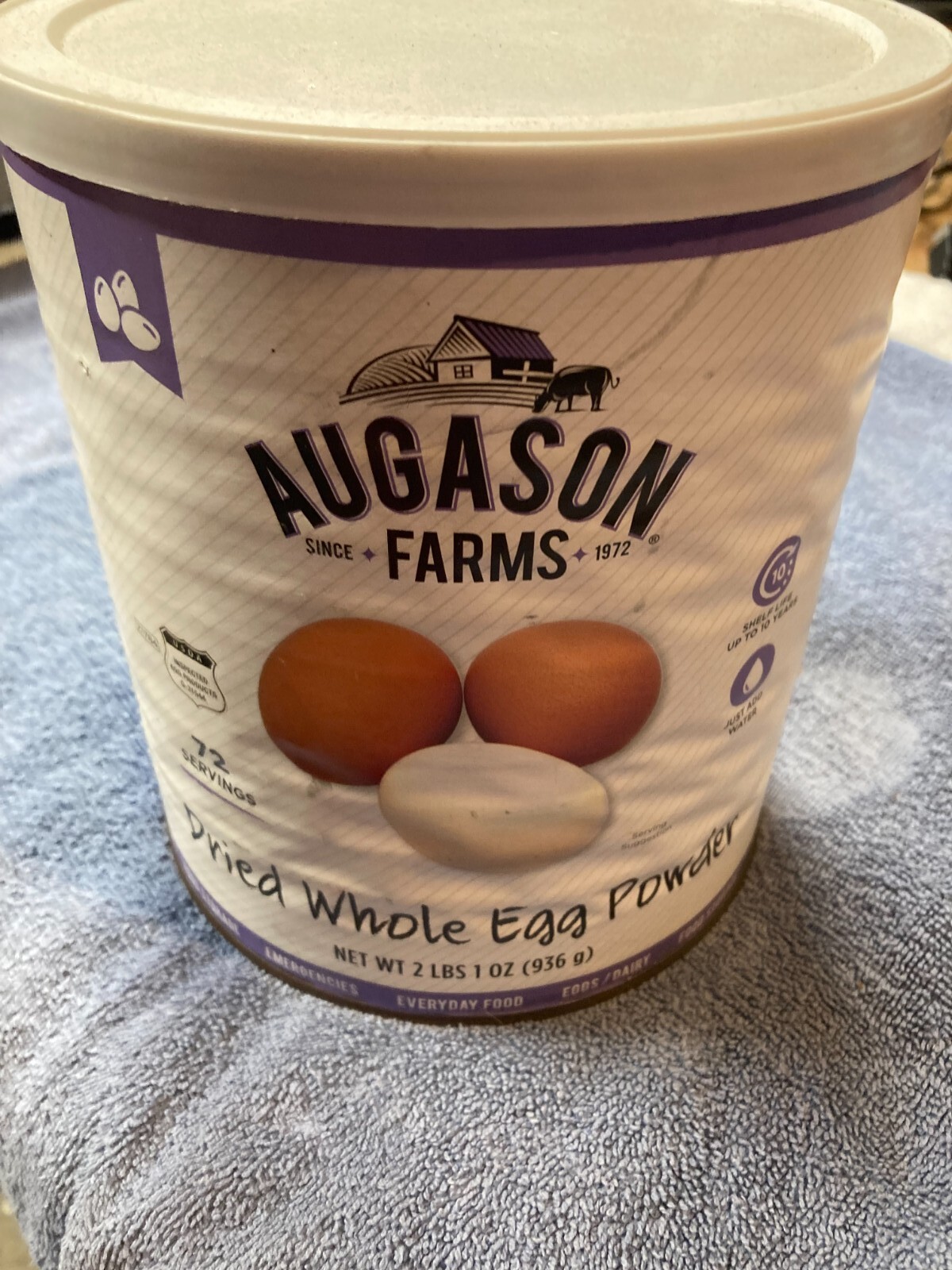 Augason Farms Dried Whole Egg Powder 2LB Can eBay