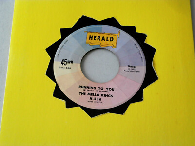 DOO WOP~ MELLO KINGS~ RUNNING TO YOU~ VG++~CHIP CHIP~ HERALD
