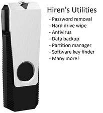Hiren's utilities USB - Password removal - Hard drive recovery - Diagnostics 