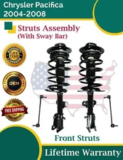 OE Front Struts With Sway Bar For 2004-2008 Chrysler Pacifica Lifetime Warranty