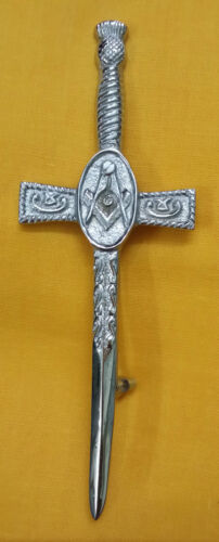 Scottish Kilt Pin Various Design Chrome/Highland Kilt Pins Metal 4''/Pin Brooch - Picture 20 of 36