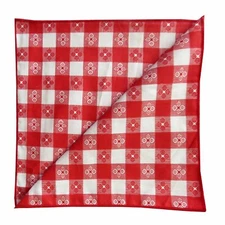Tavern Gingham Checker Plaid Design Restaurant Style Tablecloth for Picnic/Party