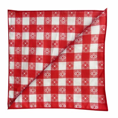 Tavern Gingham Checker Plaid Design Restaurant Style Tablecloth for Picnic/Party