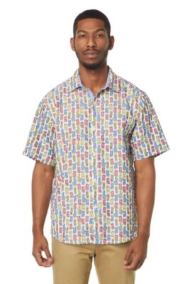 Tommy Bahama Short Sleeve Camp Shirt Coconut Point Tini Tiki Continental $128