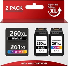 PG-260XL CL-261XL Ink Cartridges for Canon PIXMA TS5320 TR7020 TS6420 Printer