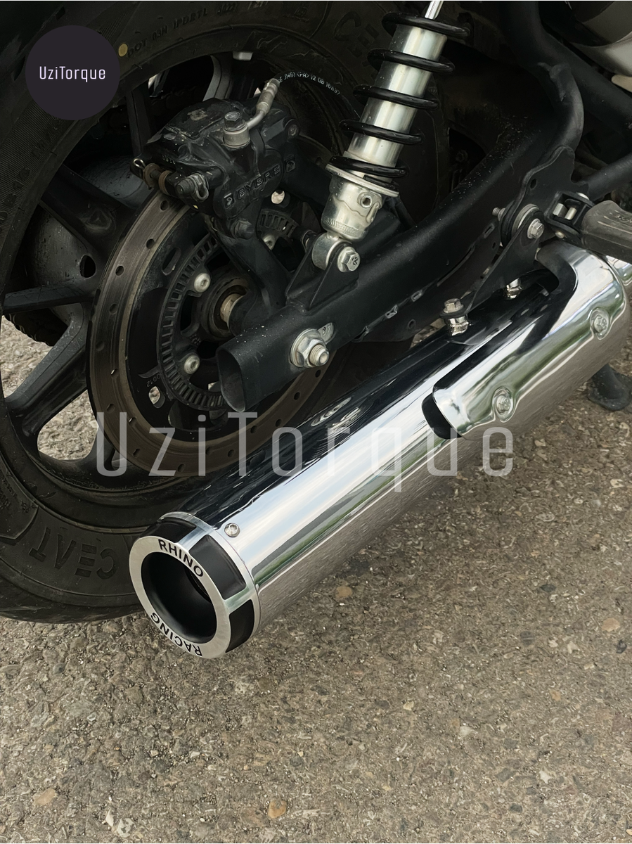 RHINO RACING super meteor650用マフラー　中古 RHINO RACING super meteor650用マフラー 中古 - メルカリ