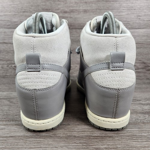 NIKE Dunk Sky HI Grey Suede Leather Hidden Wedge Size UK 6 EU 40 Rare - Picture 8 of 18