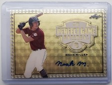 2020 Leaf Perfect Game Gold Super Prismatic Noah Miller Autograph RC 1/1 Auto