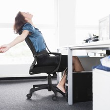 Adjustable Office Chair Mesh Desk Chair w/360?? Rolling Casters Lumbar Support