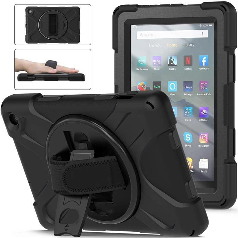 Kids Case Amazon Fire 7 HD 8 HD 10 Tablet ShockProof Stand Handle Hybrid Cover - Image 4 of 4