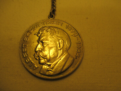 Albert Schweitzer Andenken Schlüsselanhänger aus Metall