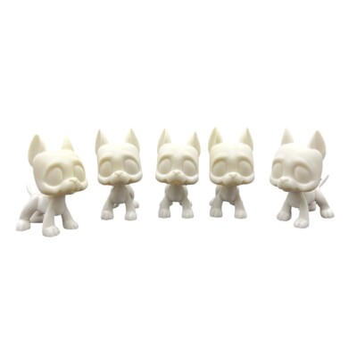 5pcs/set White Base for Littlest Pet Shop toy great dane dog DIY