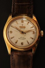 C. 1954 TUDOR Prince Ref 7808 w/ Gold Capped Case cal 390 Auto Mvmt TU-083