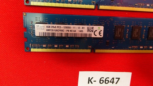 8GB - 2x 4GB hmt351u6cf8c-pb - 12800U - Desktop Storage - Picture 2 of 2