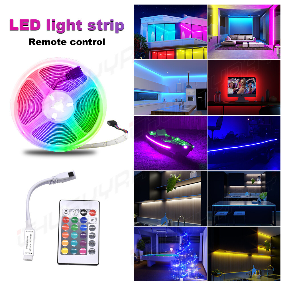 Led Strip Lights 16.4ft RGB 2835 Led Room Lights Led Tape Lights Color Changing