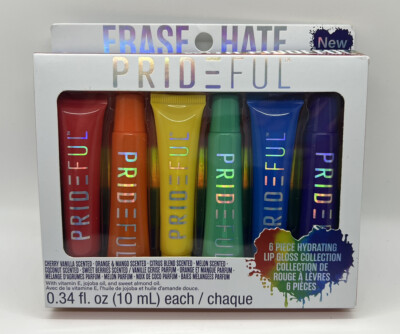 Prideful 6 Piece Hydrating Lip Gloss Collection Assorted Fruit Scents