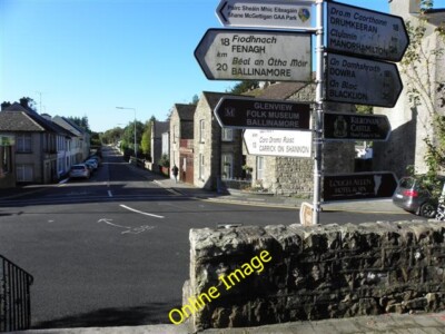 Photo 6x4 Road signs, Drumshanbo Droim Seanbho Looking south-west from Hi c2013