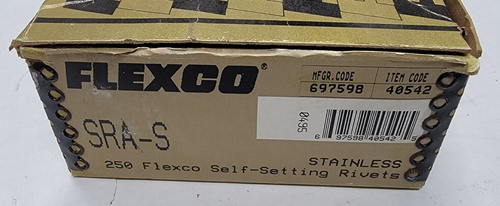 FLEXCO x160 Self Setting Riverts Stainless SRA-S 697598 40542 0495 - Picture 3 of 5