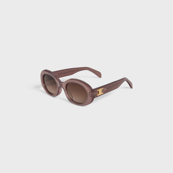 Celine Triomphe Logo Acetate Cat-Eye Sunglasses $510.00