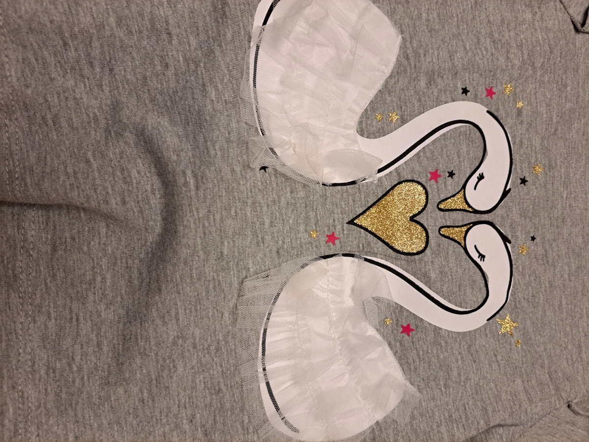 Swiggles Baby 2 Piece Swan Top Pants Set 24 Months New