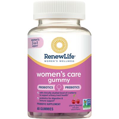 Renew Life Women's Care Probiotic Gummies 48 Count Digestive and Urinary Support