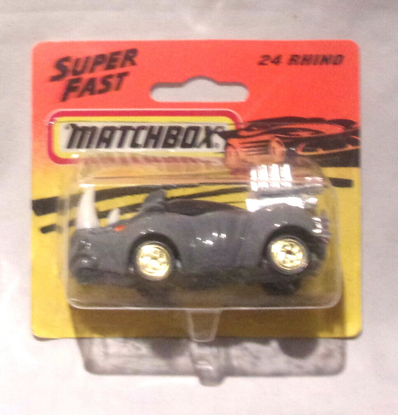 FILA KKar Matchbox 1993 ROW Super Fast Short BP MB24 Rhino Grigio