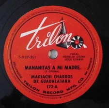 MARIACHI CHARROS DE GUADALAJARA Mananitas A Mi Madre TRILON 78 NM latin