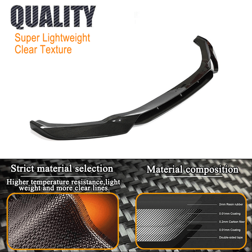 Alerón delantero CARBON espada alerón labio delantero para BMW F85 X5M F86 X6M 2014-2018 - Imagen 8 de 12