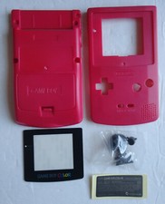 GBC Nintendo Game Boy Color Replacement Housing Shell Screen Lens pink USA