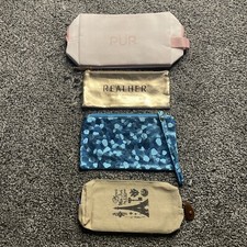 Makeup Cosmetic Bag Lot x4 Pur - Realher - 2 Unbranded