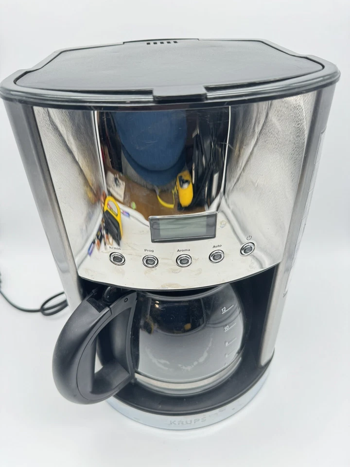 Krups Glass Filter Coffee Maker – Black silver type KM740D50 - Image 2 of 4