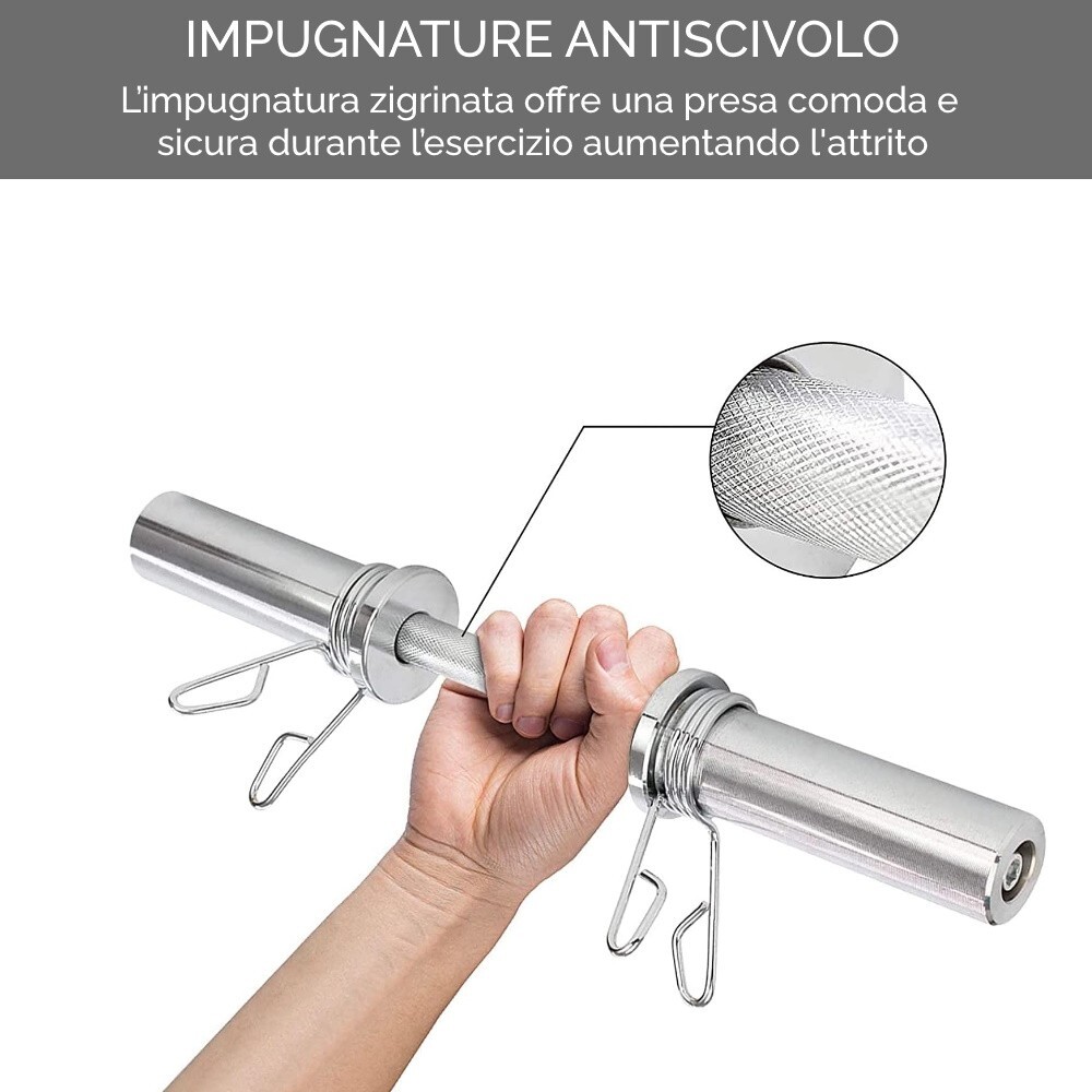 Set di Manubri Corti da 50 cm per Allenamento foto 3