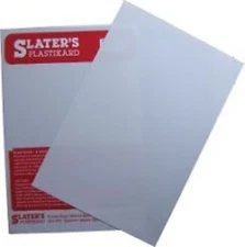 Slaters 0180 -1 x 2.0mm x 330mm x 220mm White Plastikard Sheet - Pl