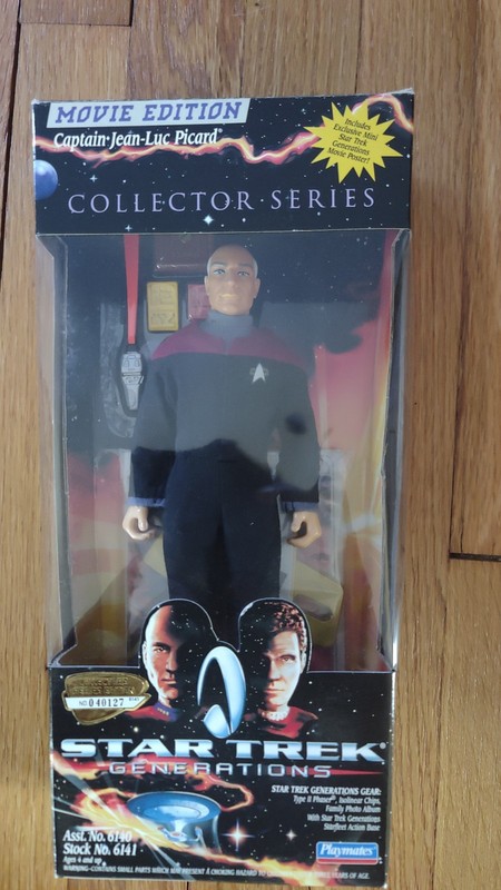 Playmates Collector Series Captain Picard 9" Figure Star Trek Generations